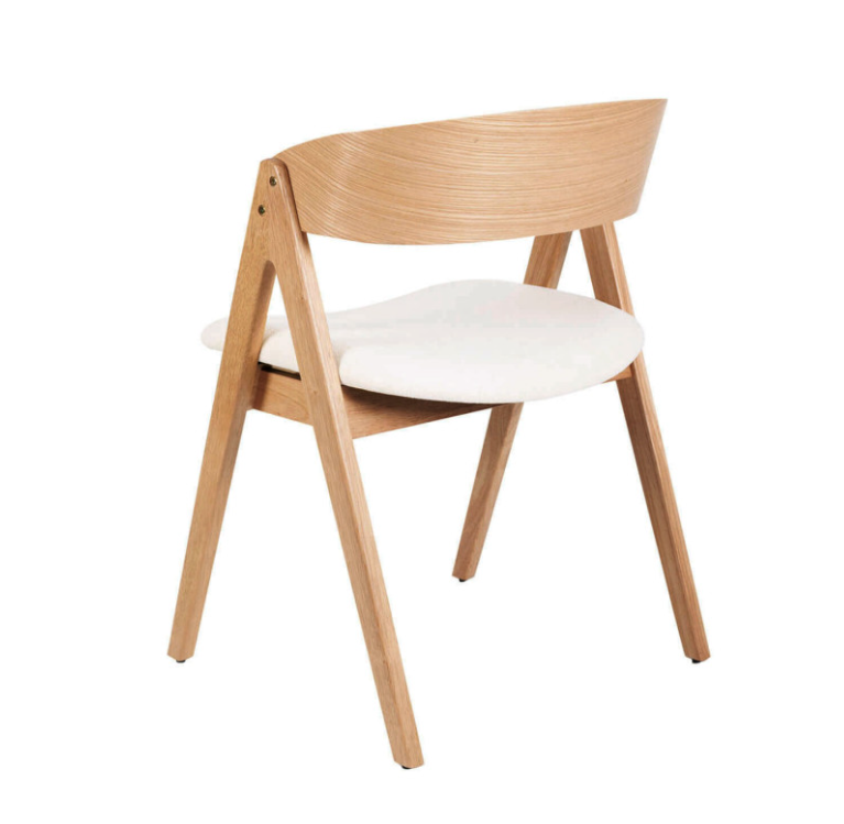 Silla Rina chapa de roble beige