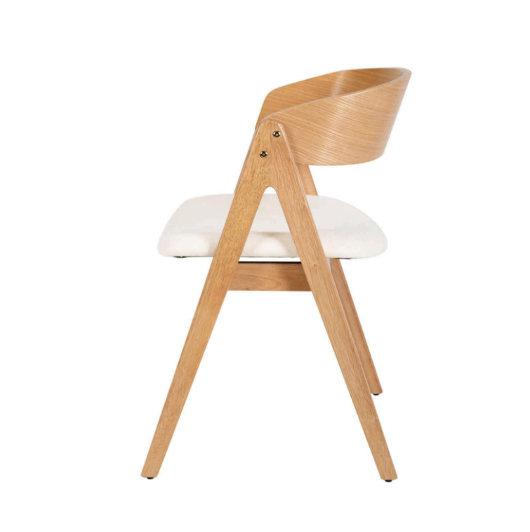 Silla Rina chapa de roble beige