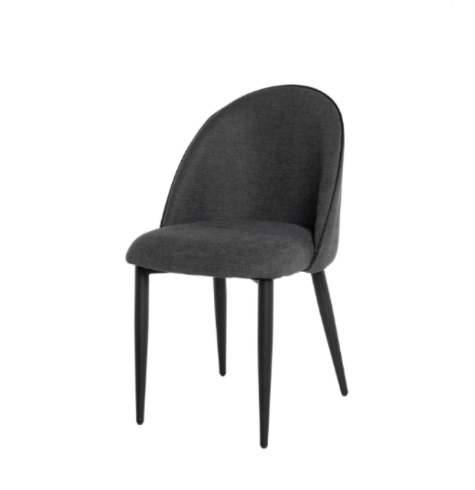 Silla Sloane tapizado gris oscuro