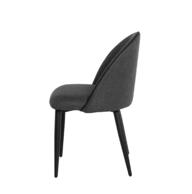 Silla Sloane tapizado gris oscuro