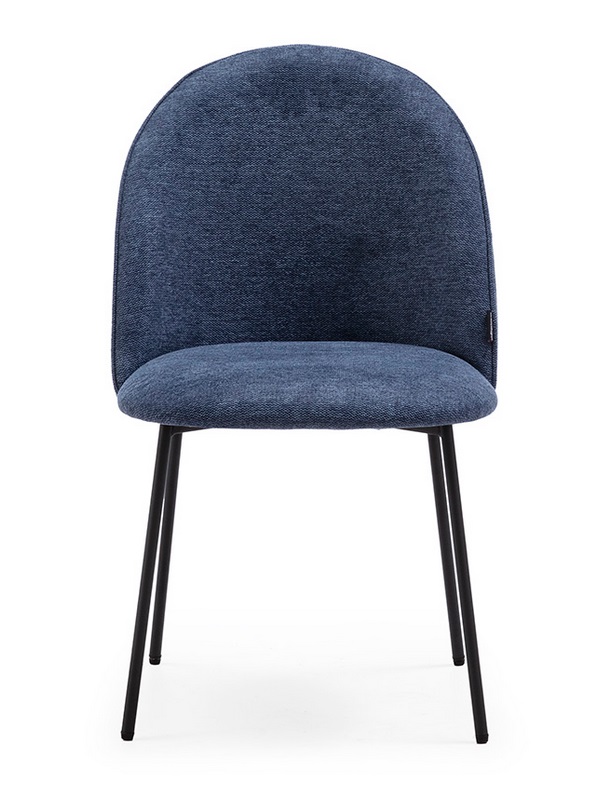 Silla curva tela azul DC-651