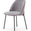 Silla curva tela gris DC-651