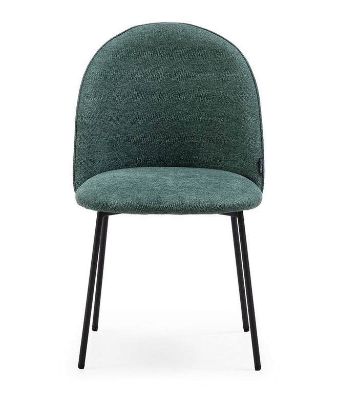 Silla curva tela verde DC-651