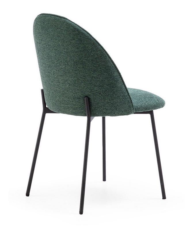 Silla curva tela verde DC-651