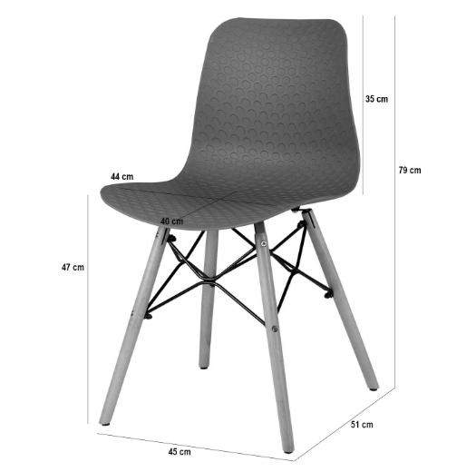 Silla Tina gris