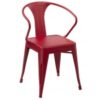 Silla tolix antik brazos rojo