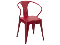 Silla tolix antik brazos rojo