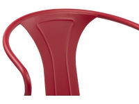 Silla tolix antik brazos rojo