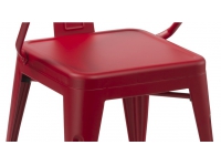 Silla tolix antik brazos rojo