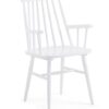 Silla windsor brazos madera blanca