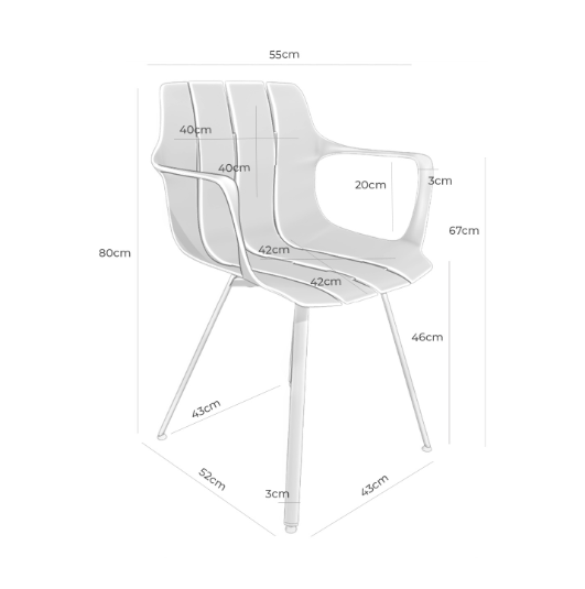 Silla Yamal color blanco