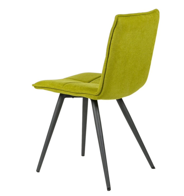 Silla Zoe tapizada en color verde lima