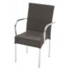 Sillon aluminio rattan moka Yuca