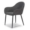 Silla con brazos tela gris oscuro DC-538