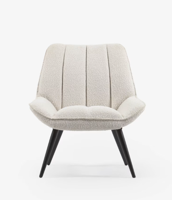 Sillón Loewe de borreguito blanco