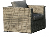 Set sofas rattan color gris Maui