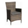 Sillon rattan gris cojin antracita Maui