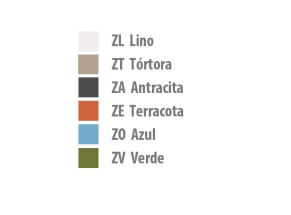 Silla Si Si topos acero color terracota