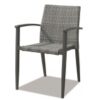 Sillon rattan aluminio ceniza Candas