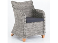 Sillon terraza rattan gris Barbados