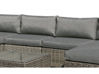 Sofa modular Lounge rattan color gris Maui