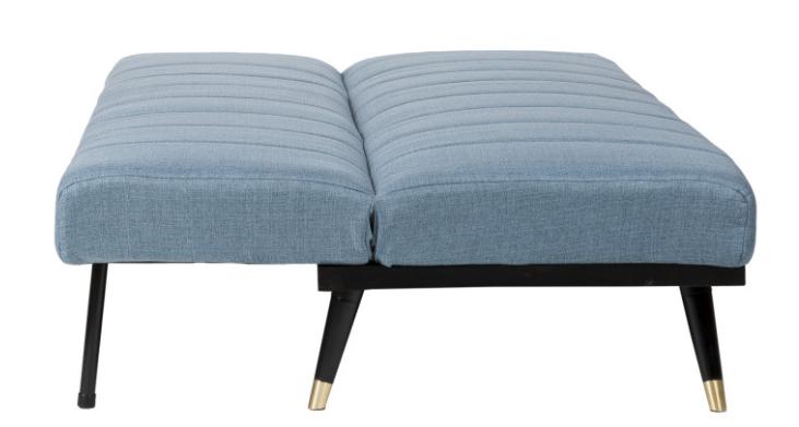 Sofa cama Madrid  tapizado en color azul 3 plazas