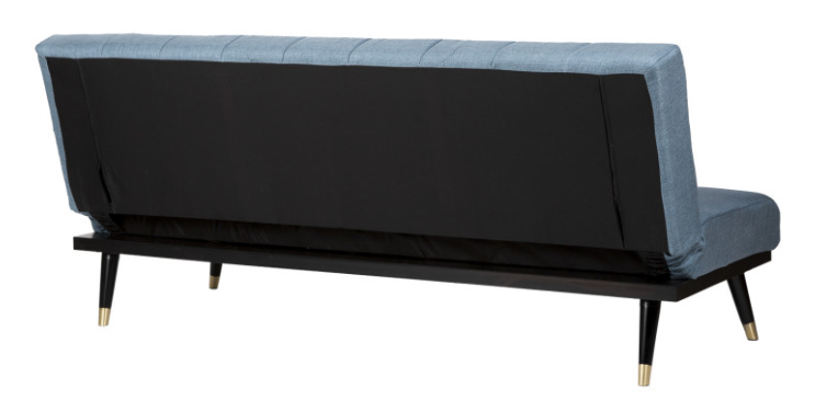 Sofa cama Madrid  tapizado en color azul 3 plazas