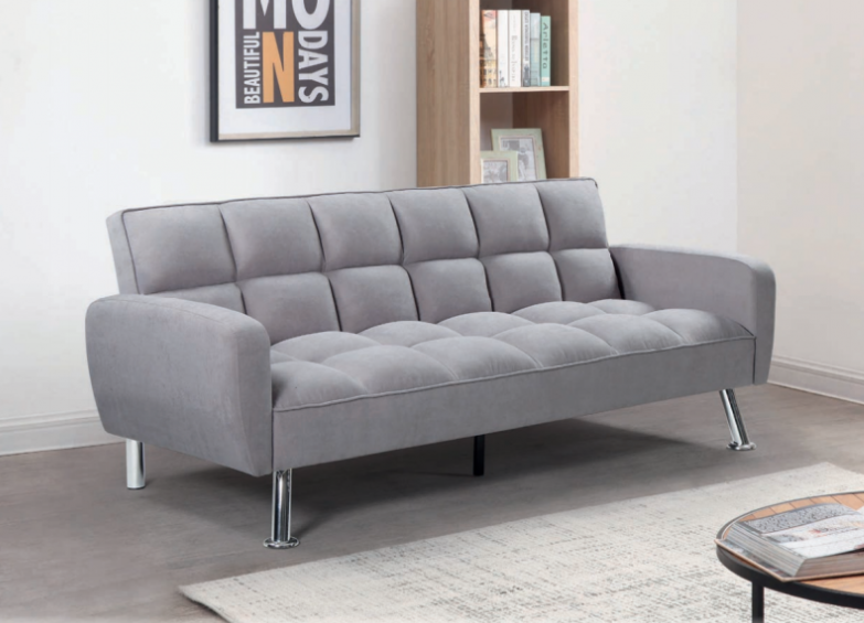 Sofá cama Neo terciopelo gris oscuro 182 cm