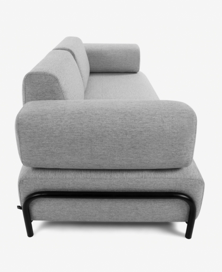 Sofa Damini 3 plazas gris claro 232cm