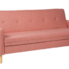 Sofa cama DELHI  tapizado en color rose