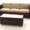 Sofa rattan 3 plazas Garbi