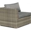 Sofa esquinero lounge rattan gris Maui