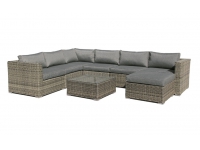 Sofa central lounge rattan gris Maui