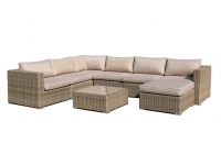 Sofa modulo central lounge rattan natural Kaui