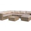 Sofa modular Lounge rattan color natural Kaui