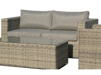 Set sofas rattan color gris Maui