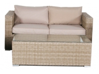 Set sofas rattan color natural Kaui