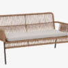 Sofa Rodos color beige 2 plazas 133 cm