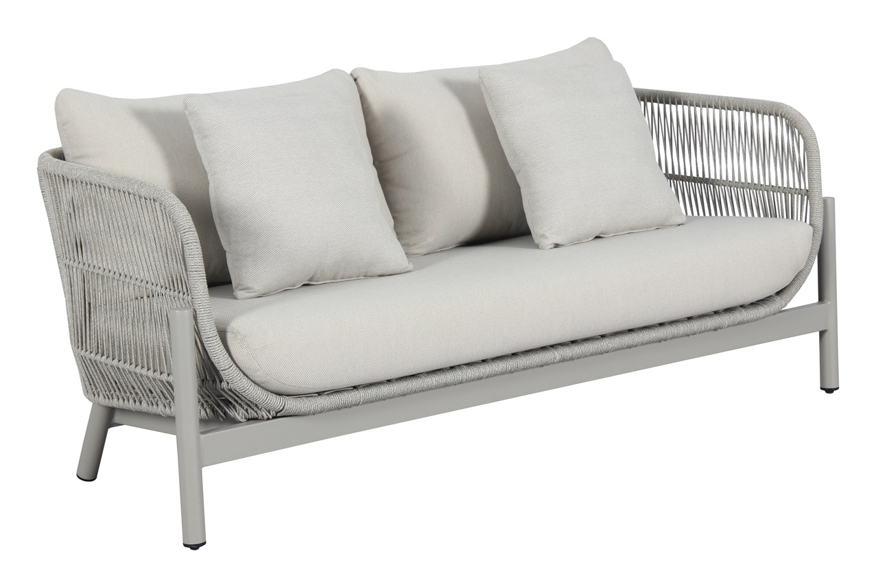 Sofa terraza cuerda gris 2 plazas Neptuno 171 cm