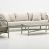 Sofa terraza cuerda gris 3 plazas Neptuno 240 cm