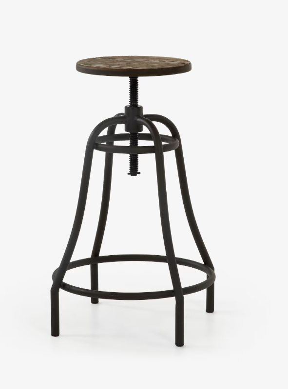 Taburete Bistro vintage elevable grafito