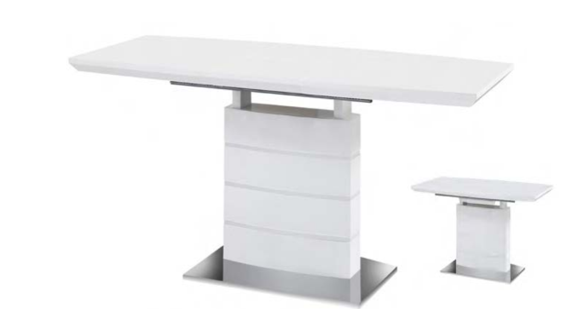 Mesa comedor extensible Tahona blanco 140/180x80cm