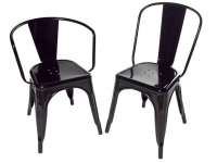 Silla Tolix A Chair metalica negra