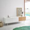 Mueble TV sierra blanco roble 180