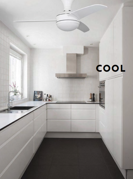 Ventilador de techo con luz Cool blanco