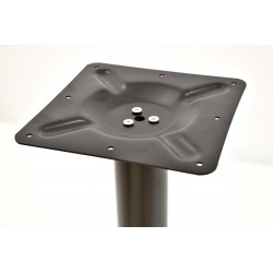 Base de plato de hierro + composite mate negro 110cm