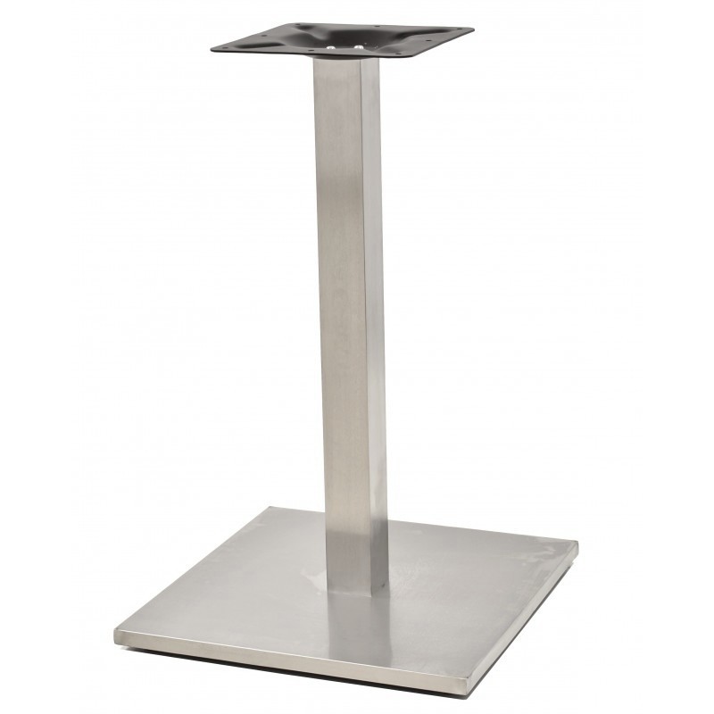 Base de mesa cuadrada acero inoxidable 72cm