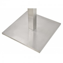 Base de mesa cuadrada acero inoxidable 72cm