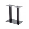 Base hierro fundido negro doble columna