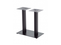 Base hierro fundido negro doble columna